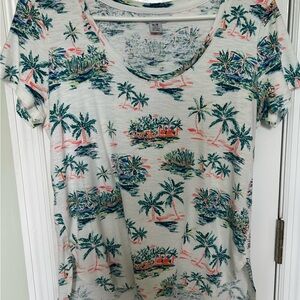 Tommy Bahama Blue and Orange Tee